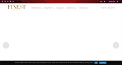 Desktop Screenshot of finestresidences.com